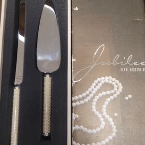 Lenox Pearl Handle Cake Server Set